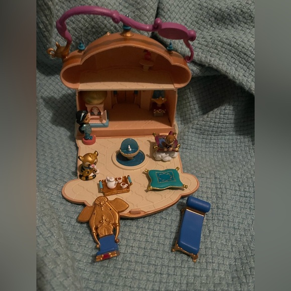 Disney Animators Collection Littles Jasmine Palace Playset Aladdin Rajá Abu - Picture 1 of 4